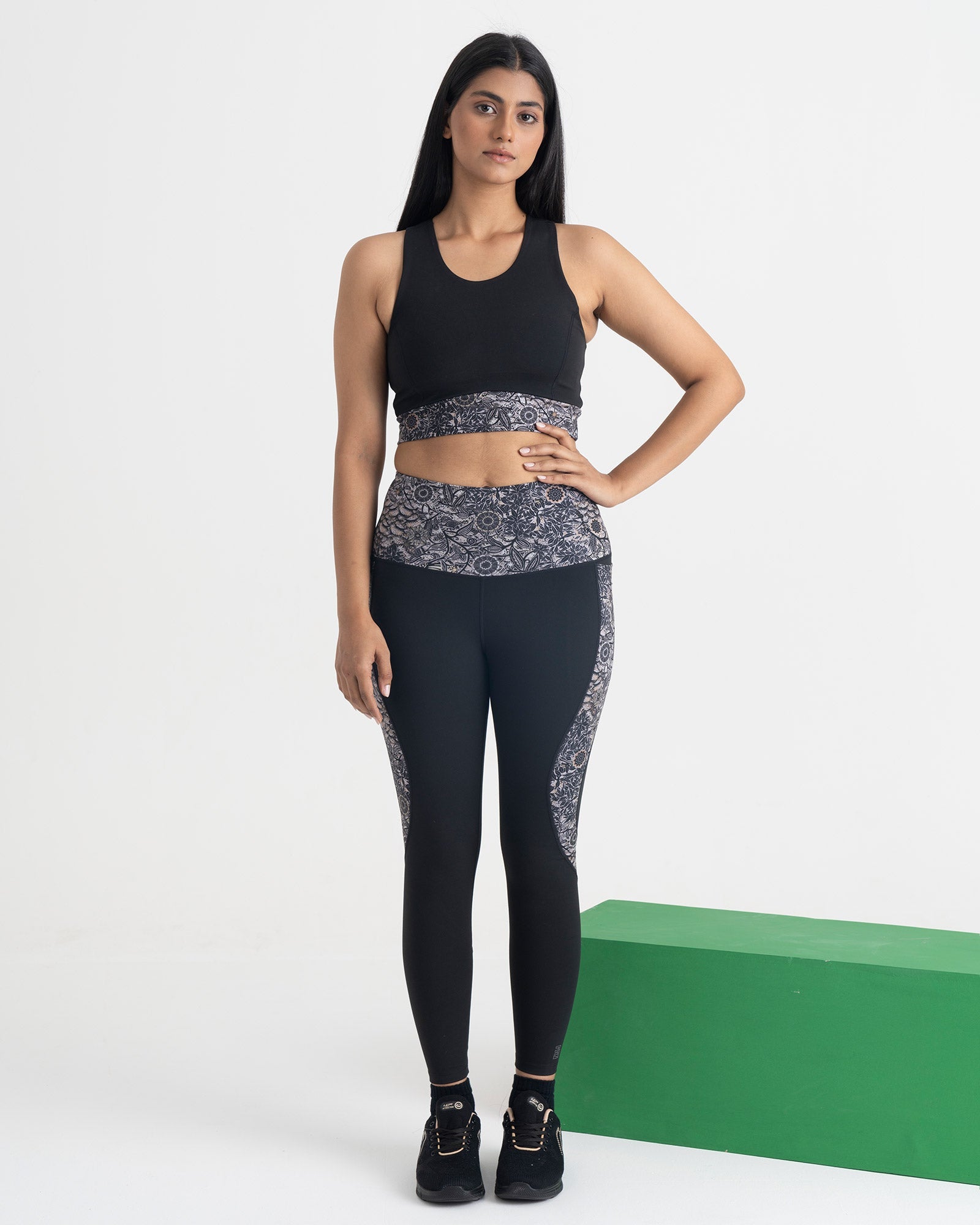 Majestic Flora 2-in-1 Crop Top