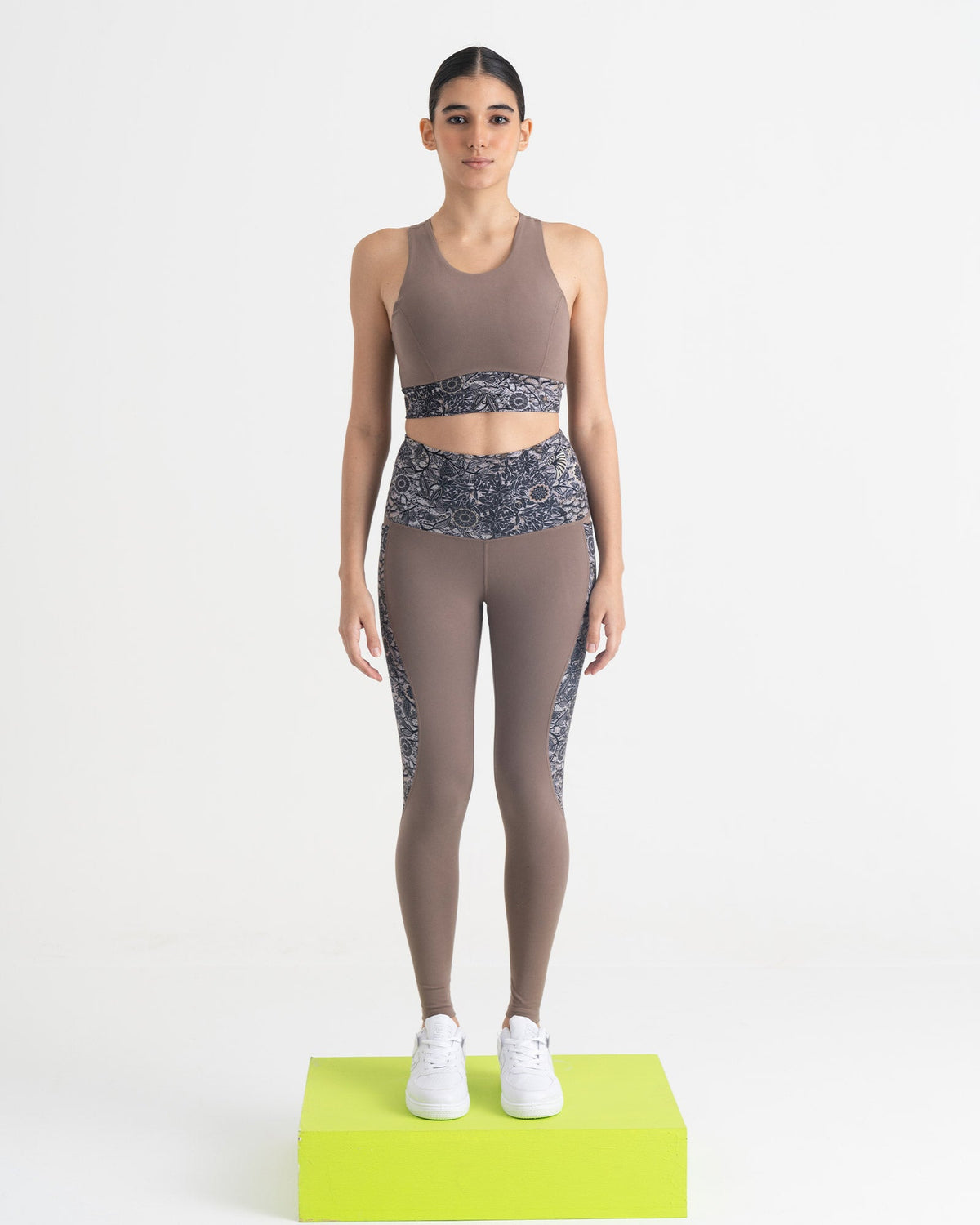 Majestic Flora 2-in-1 Crop Top