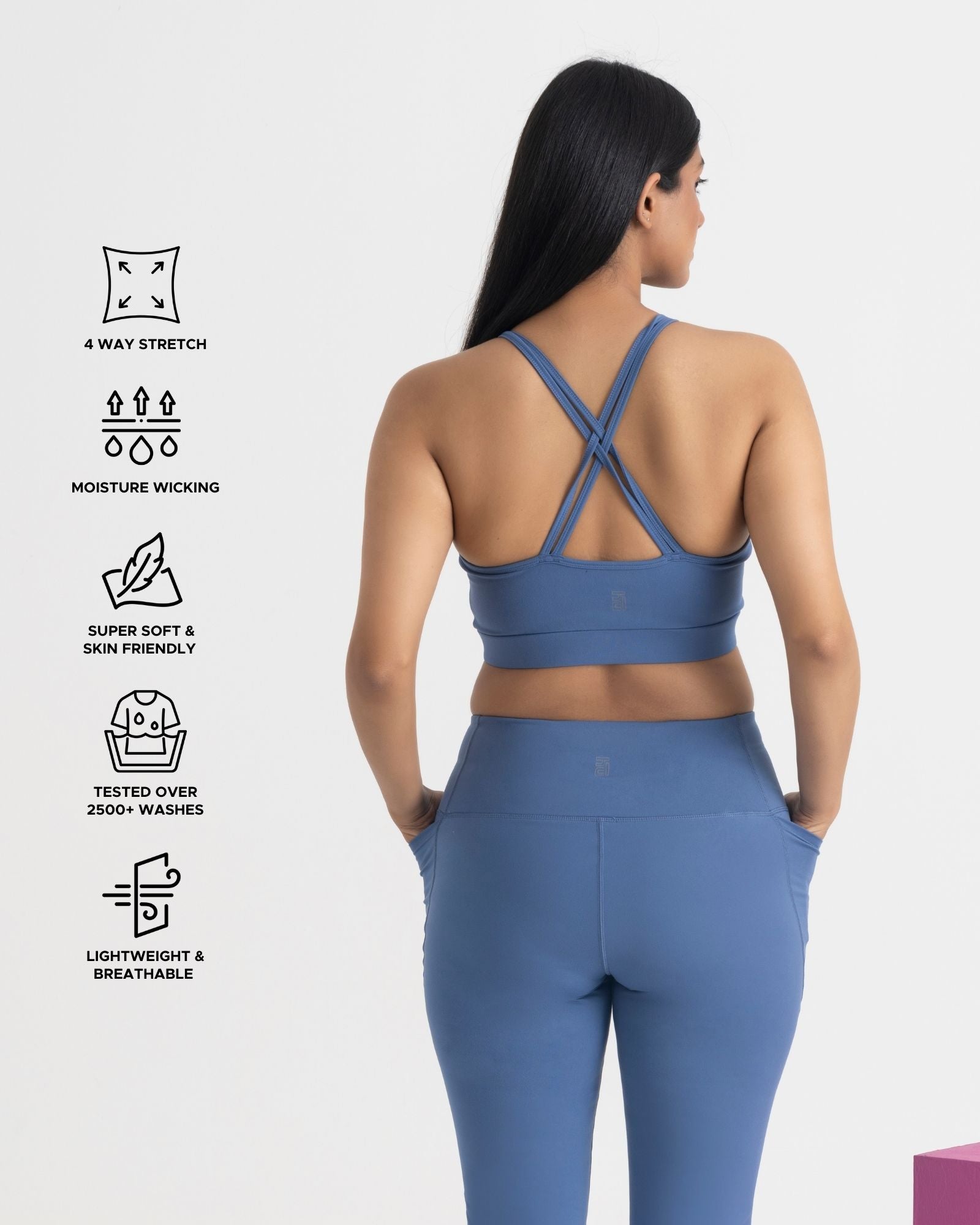 Zen Padded Sports Bra - Round Neck