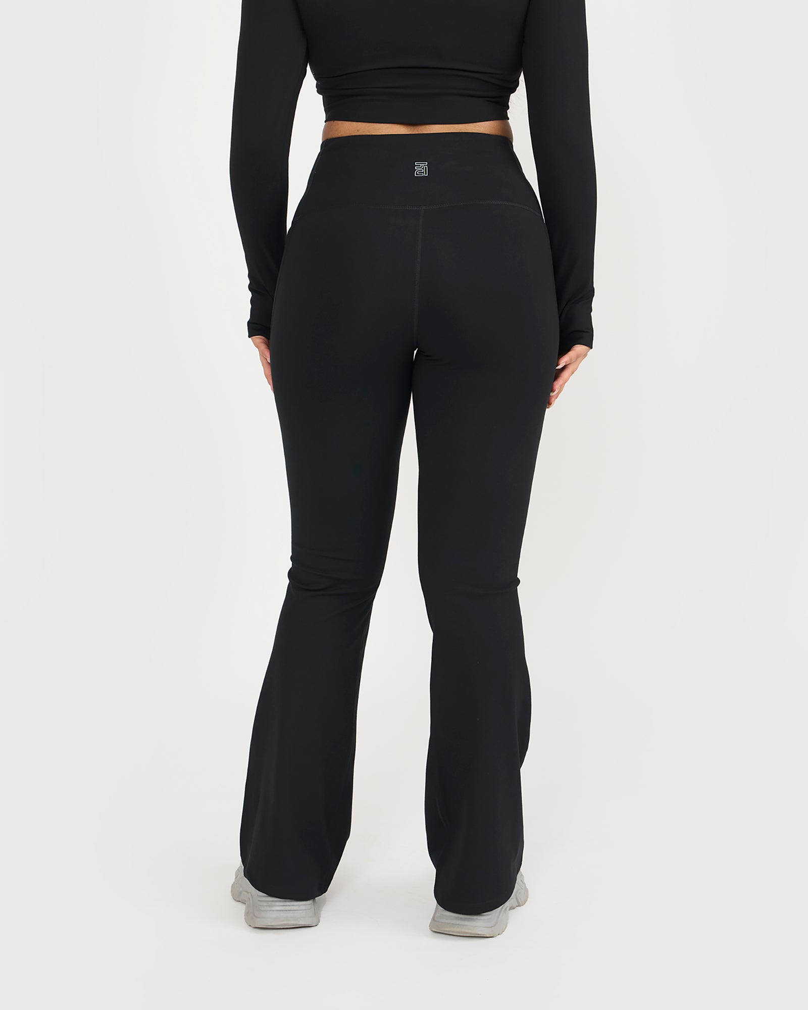 Zen Full Sleeve Polo Neck 2-in-1 Crop Top with Flare Pants Co-ord Set