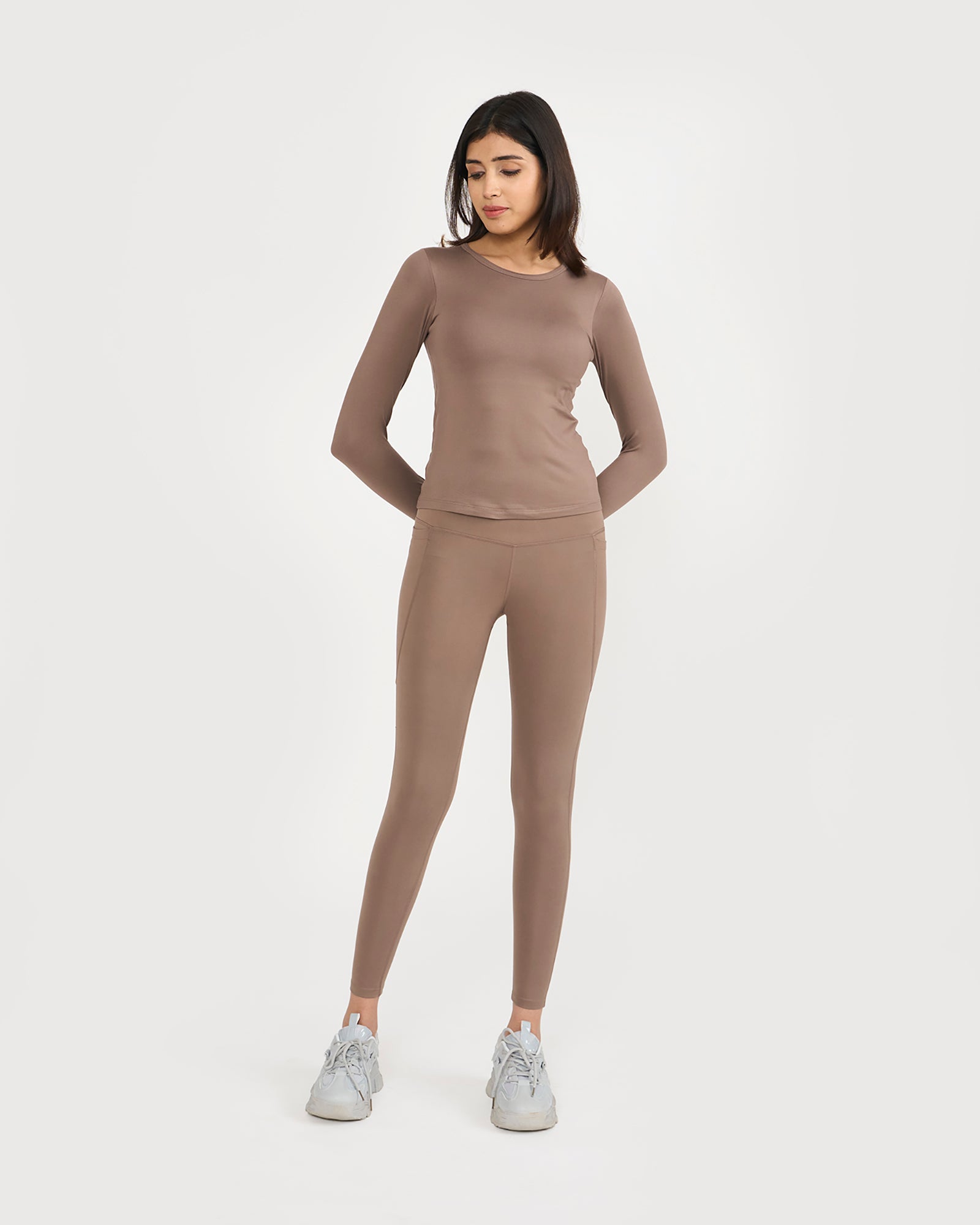 Zen Full Sleeves top with in-built sports bra