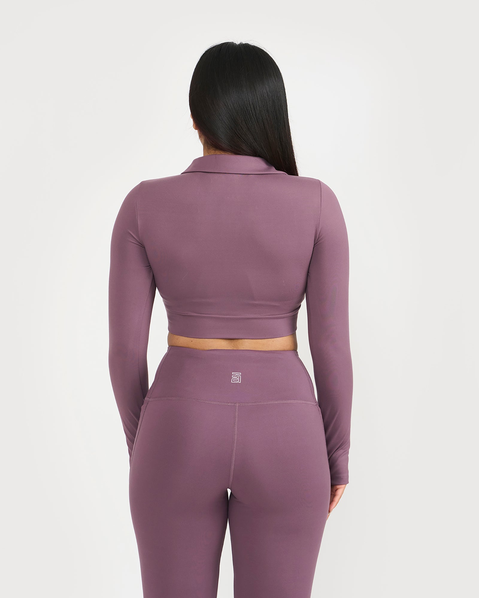 Zen Full Sleeve Polo Neck 2-in-1 Crop Top with Flare Pants Co-ord Set