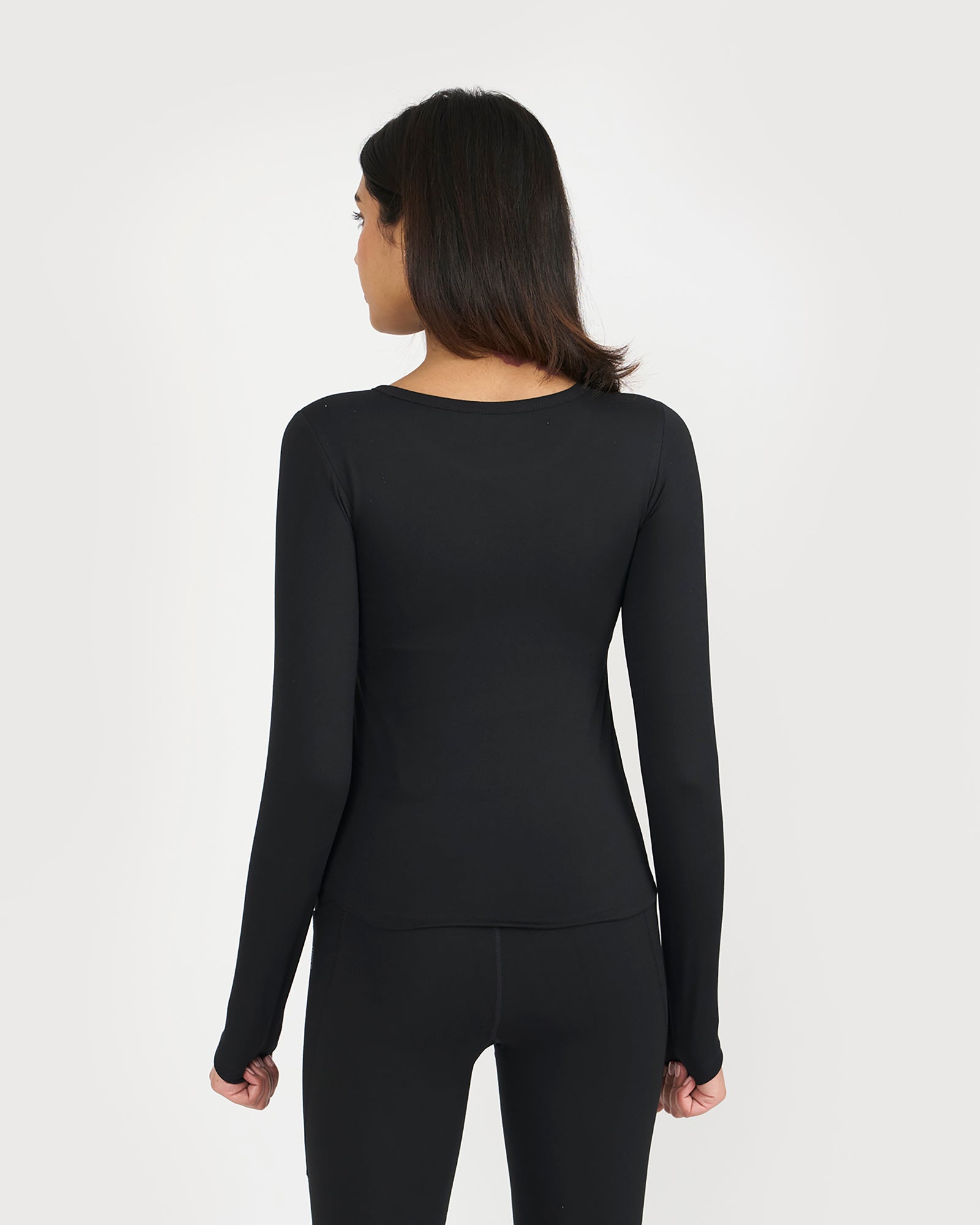 Zen Full Sleeves Top with In-built Sports Bra & Ankle Length Leggings Co-ord Set