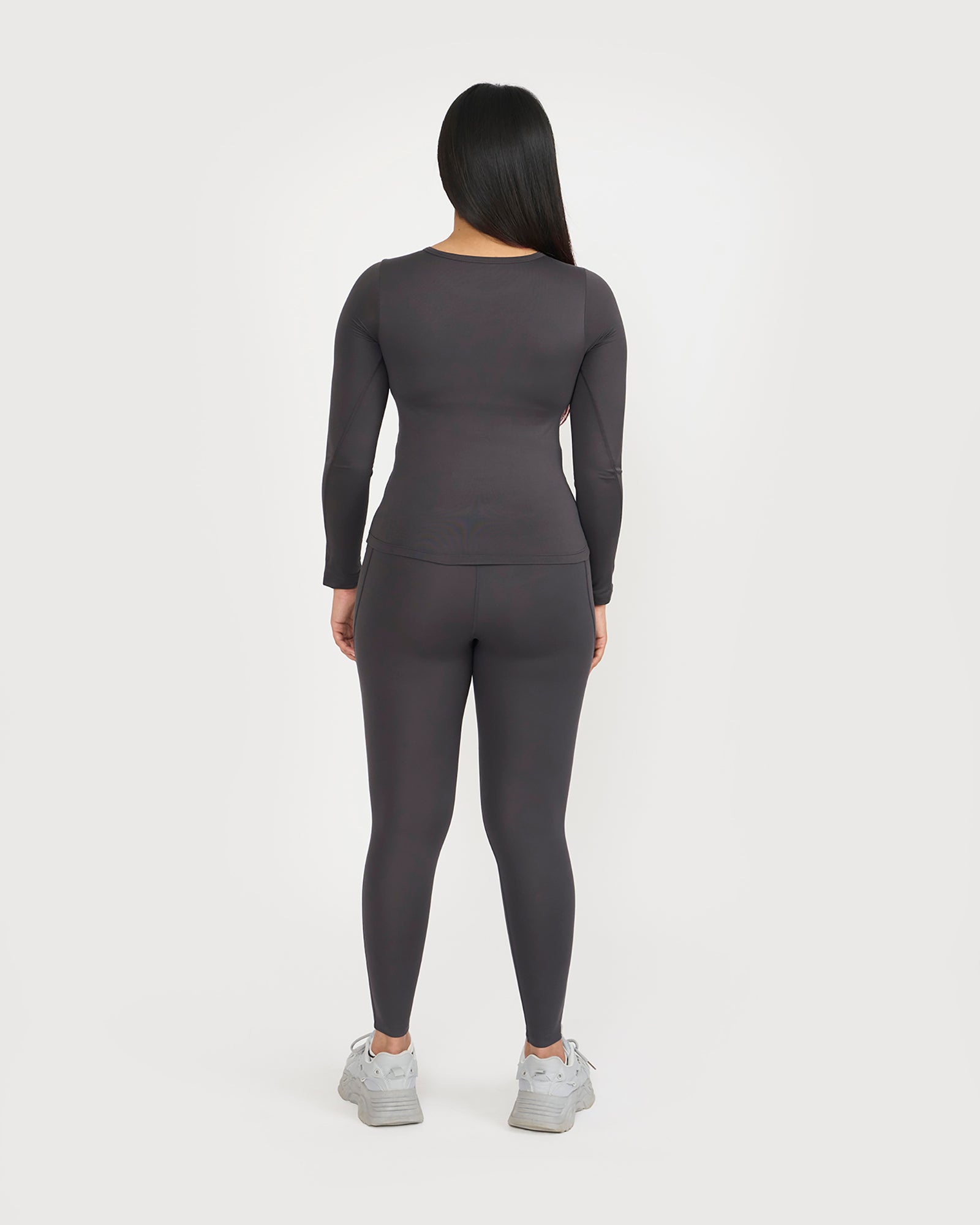 Zen Full Sleeves Top with In-built Sports Bra & Ankle Length Leggings Co-ord Set