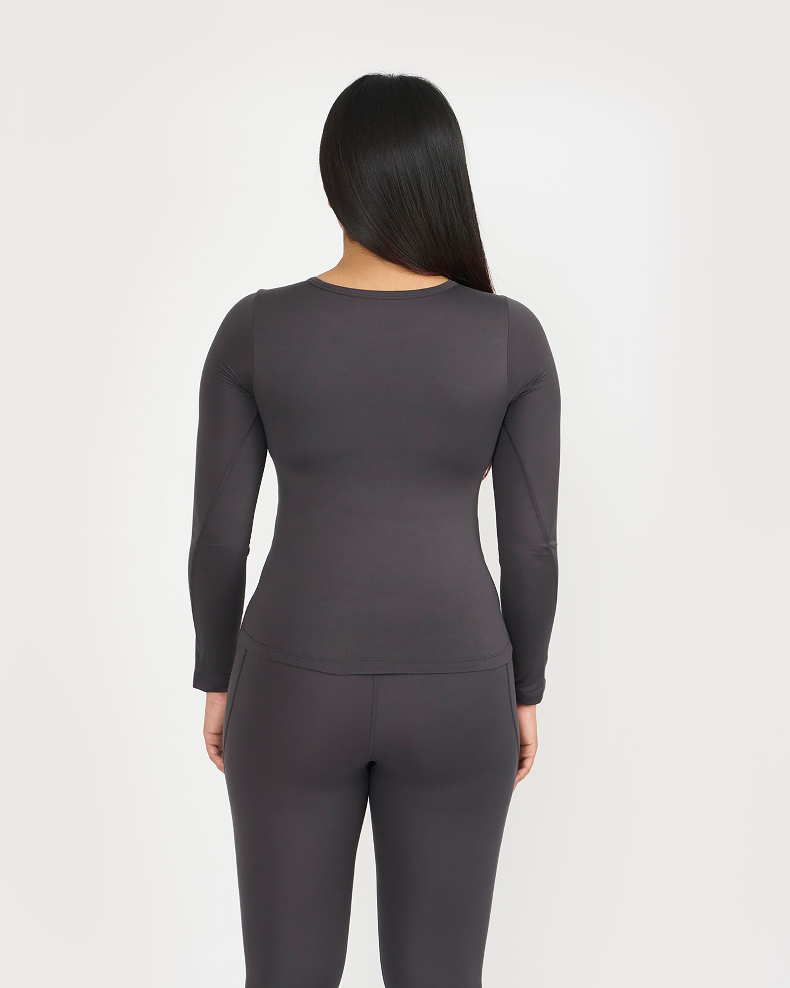 Zen Full Sleeves Top with In-built Sports Bra & Ankle Length Leggings Co-ord Set