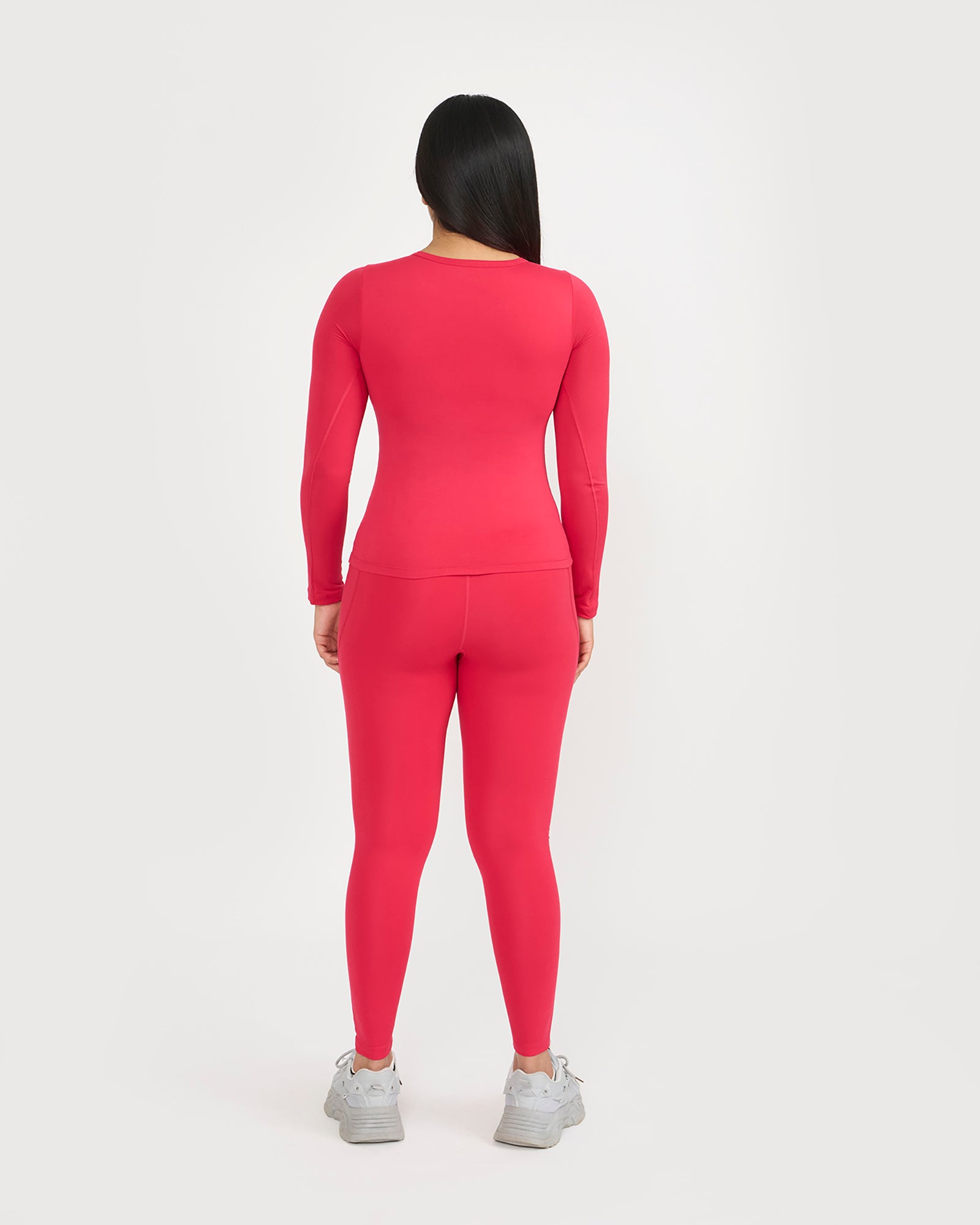 Zen Full Sleeves Top with In-built Sports Bra & Ankle Length Leggings Co-ord Set