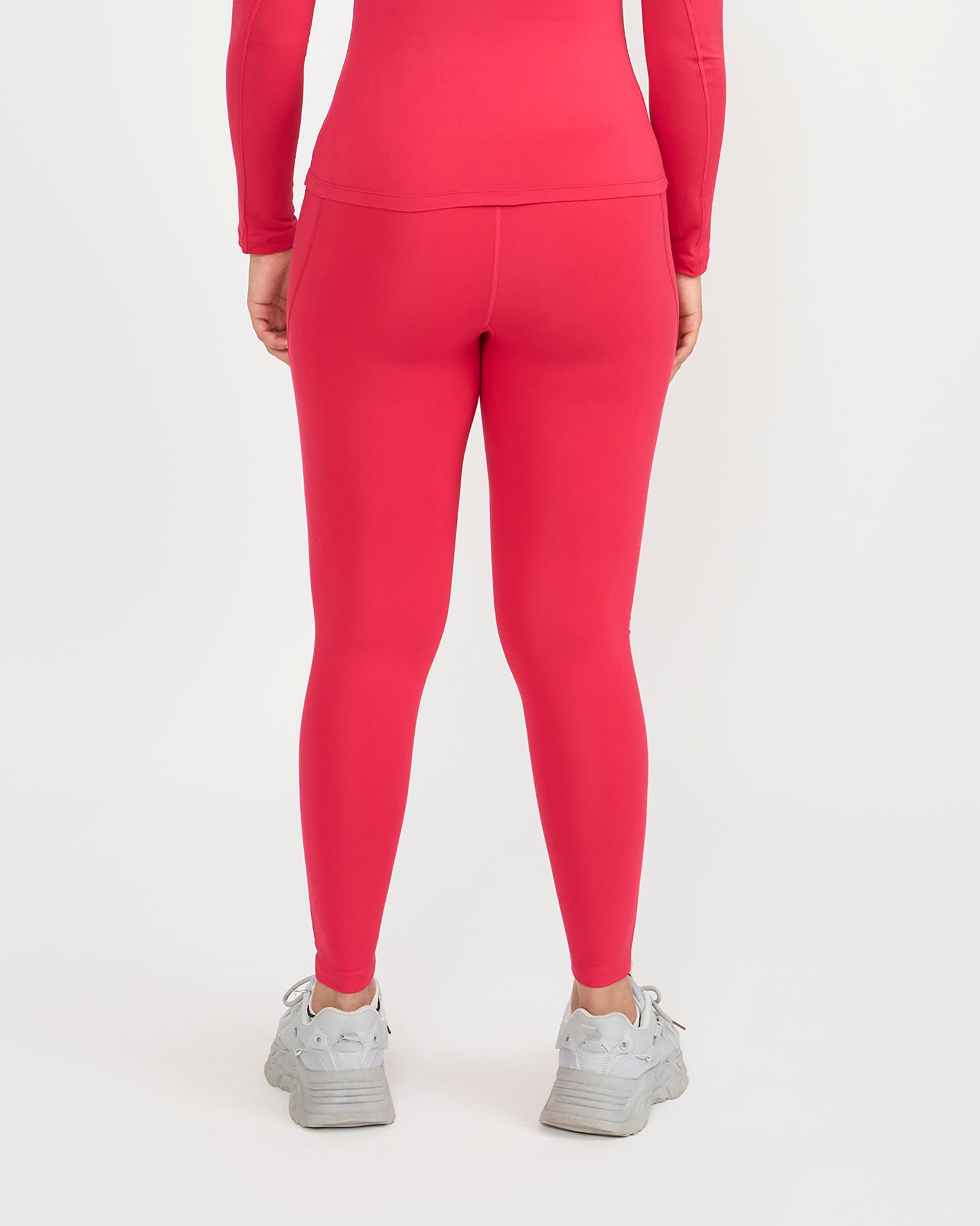 Zen Full Sleeves Top with In-built Sports Bra & Ankle Length Leggings Co-ord Set