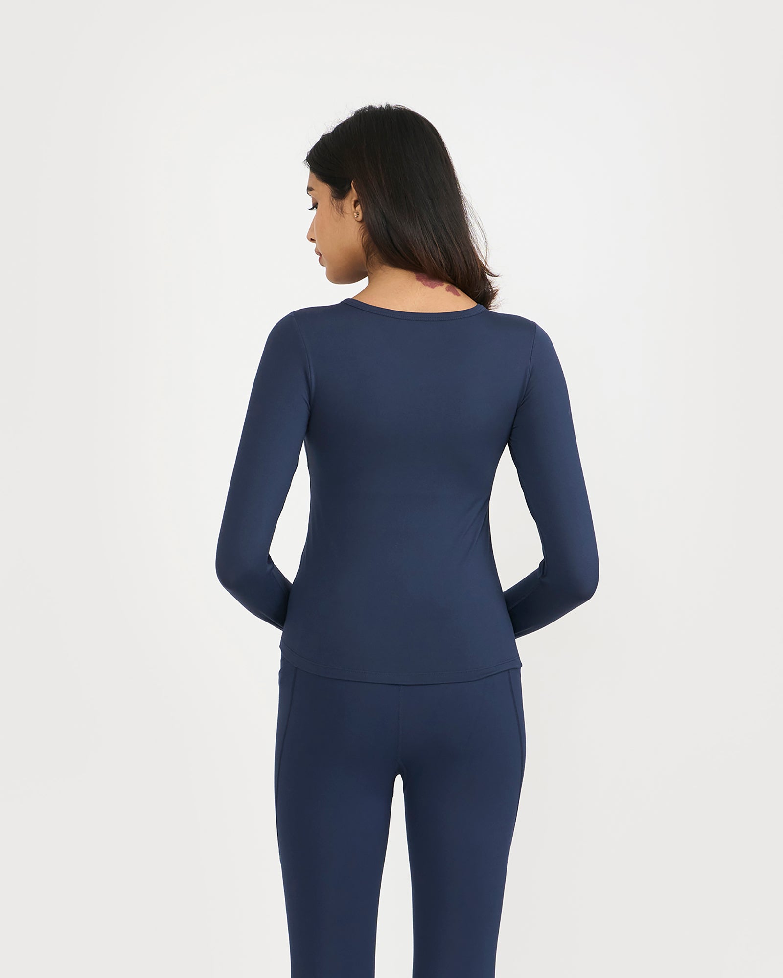 Zen Full Sleeves Top with In-built Sports Bra & Ankle Length Leggings Co-ord Set