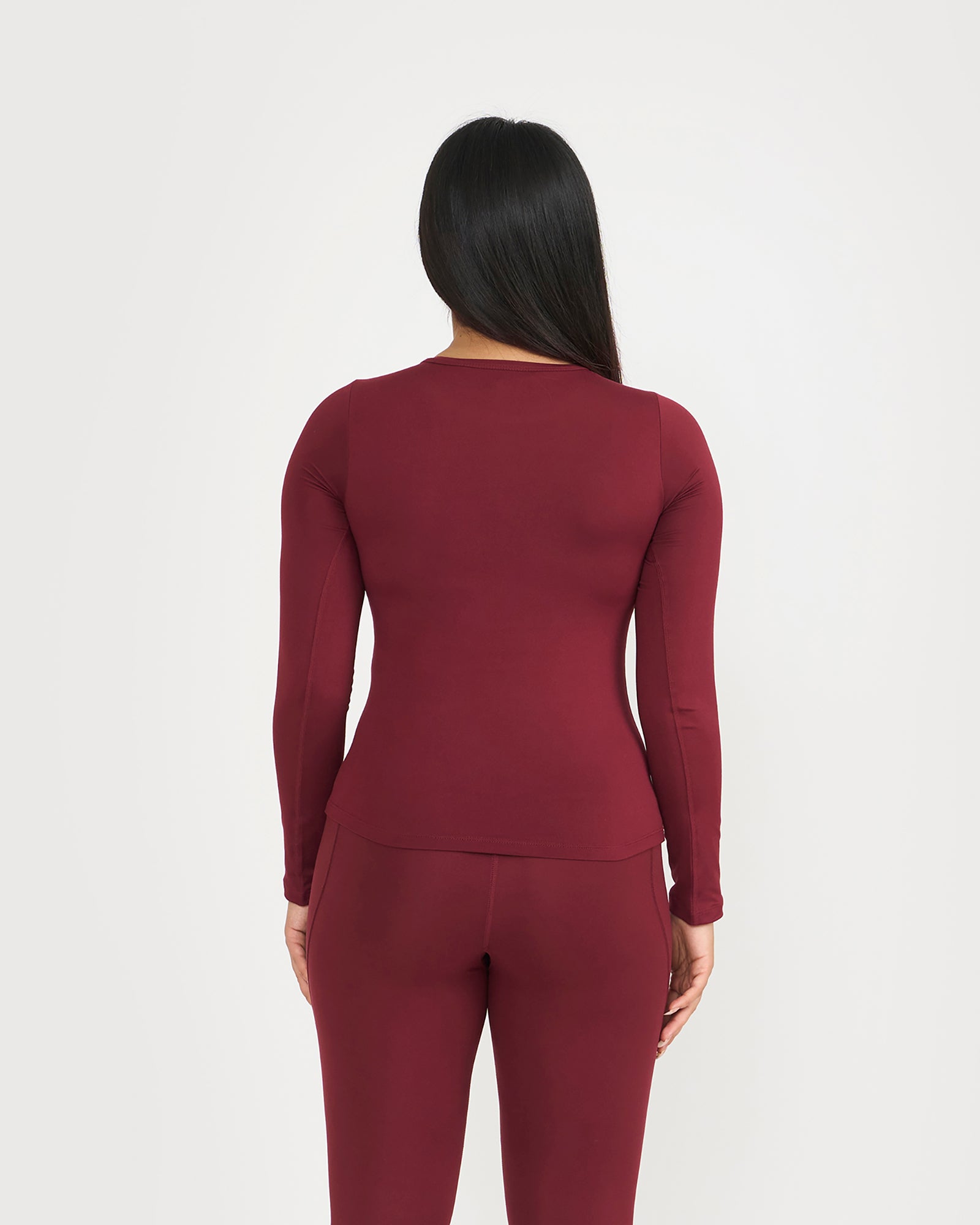 Zen Full Sleeves Top with In-built Sports Bra & Ankle Length Leggings Co-ord Set
