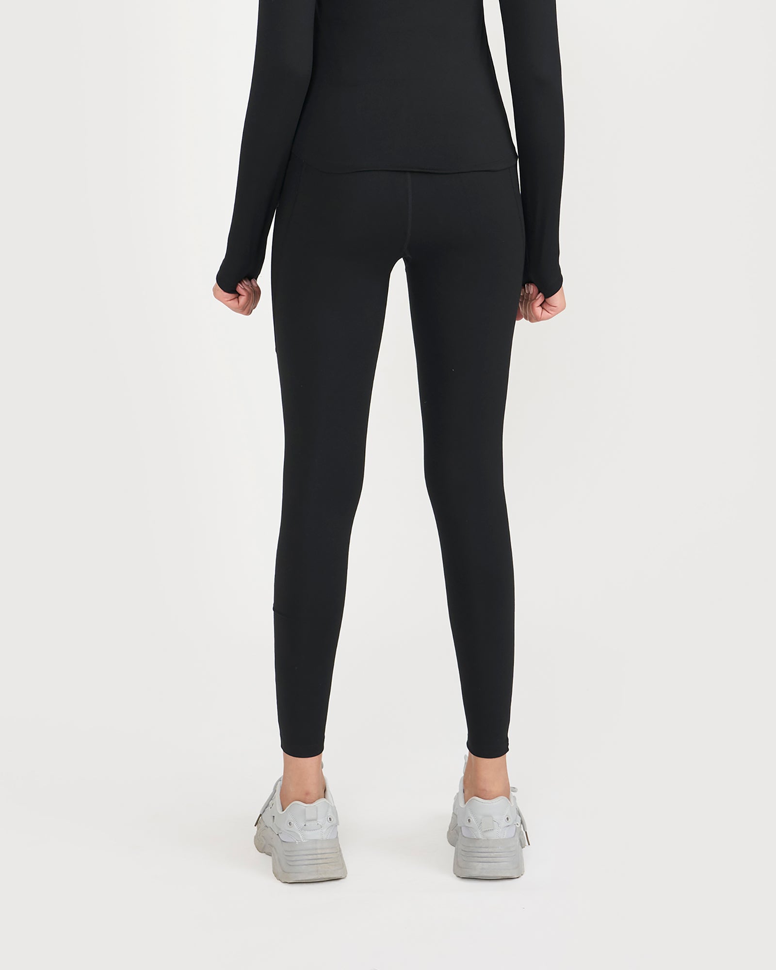 Zen Full Sleeves Top with In-built Sports Bra & Ankle Length Leggings Co-ord Set