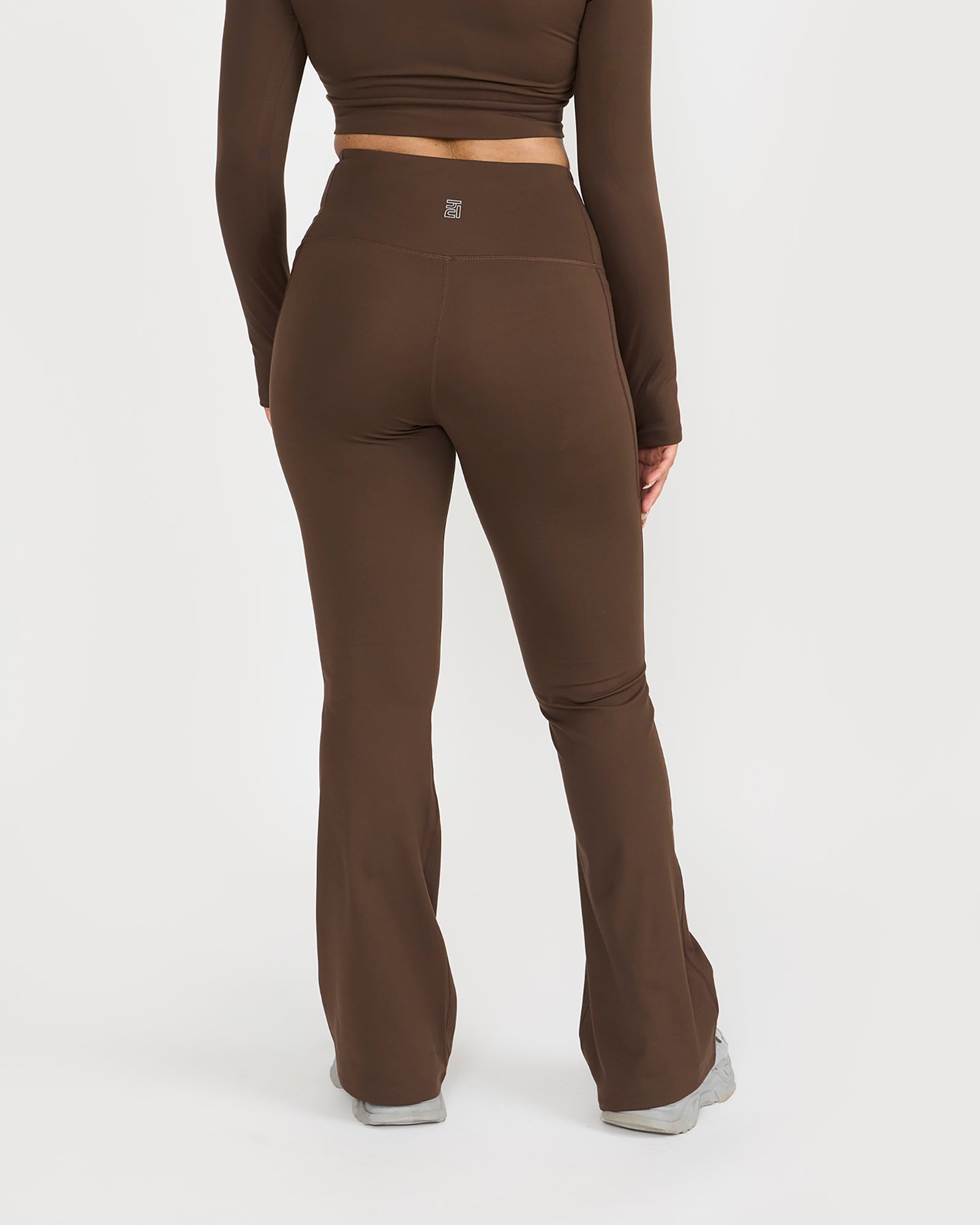 Zen Full Sleeve Polo Neck 2-in-1 Crop Top with Flare Pants Co-ord Set