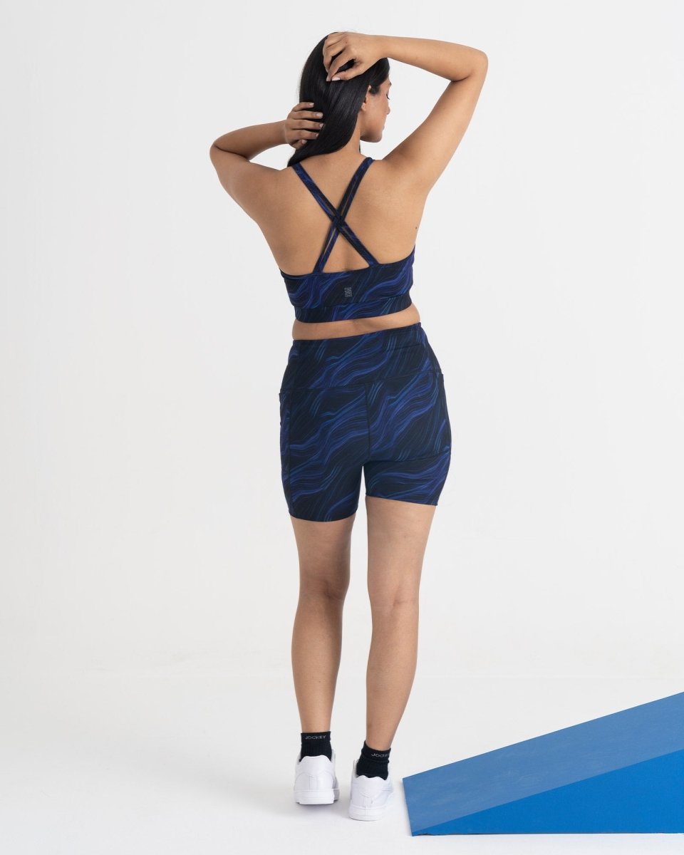 Cosmic Waves Sports Bra