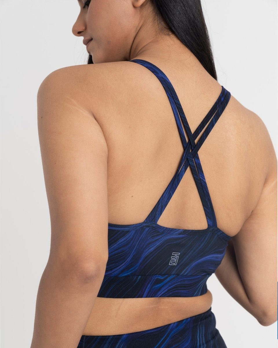 Cosmic Waves Sports Bra