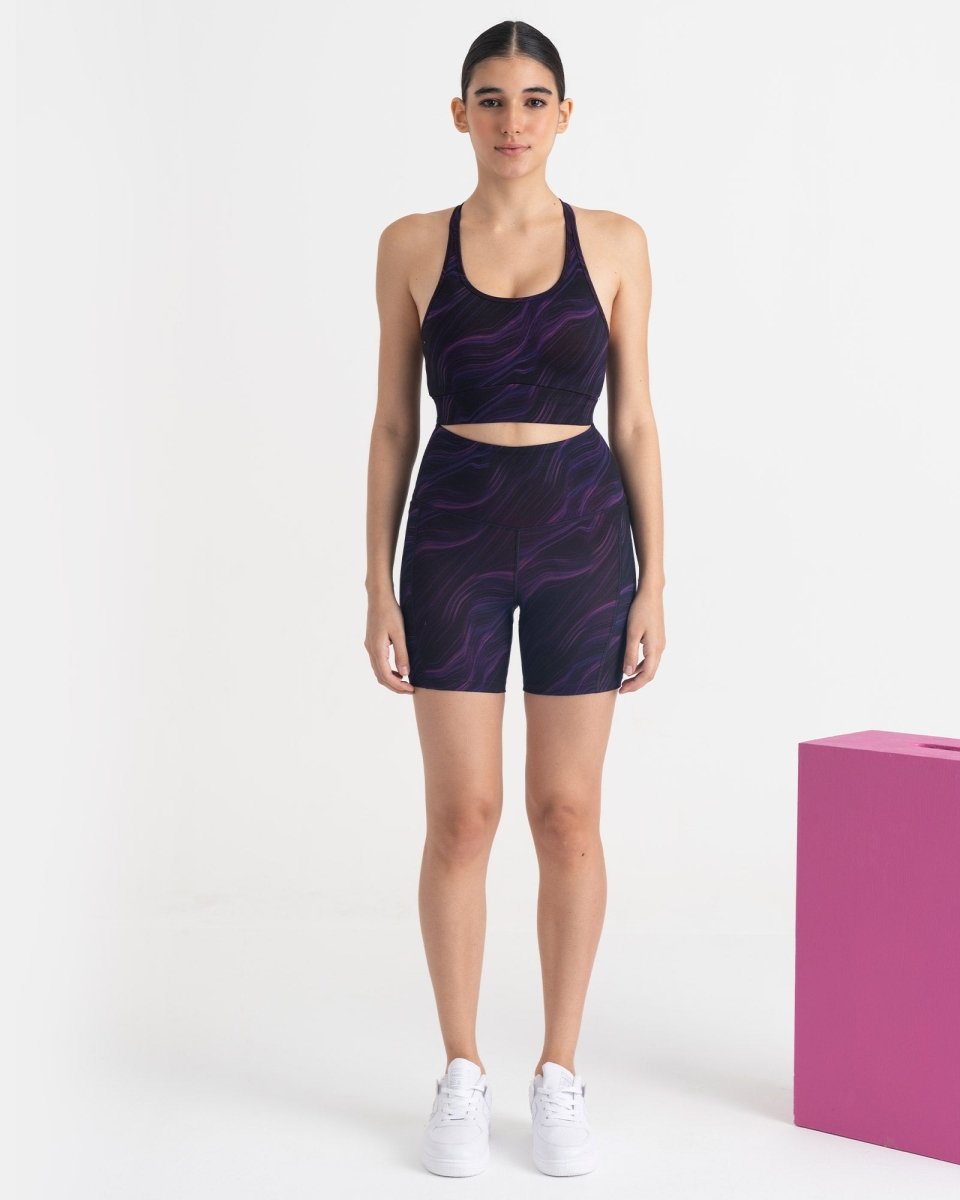 Cosmic Waves Sports Bra