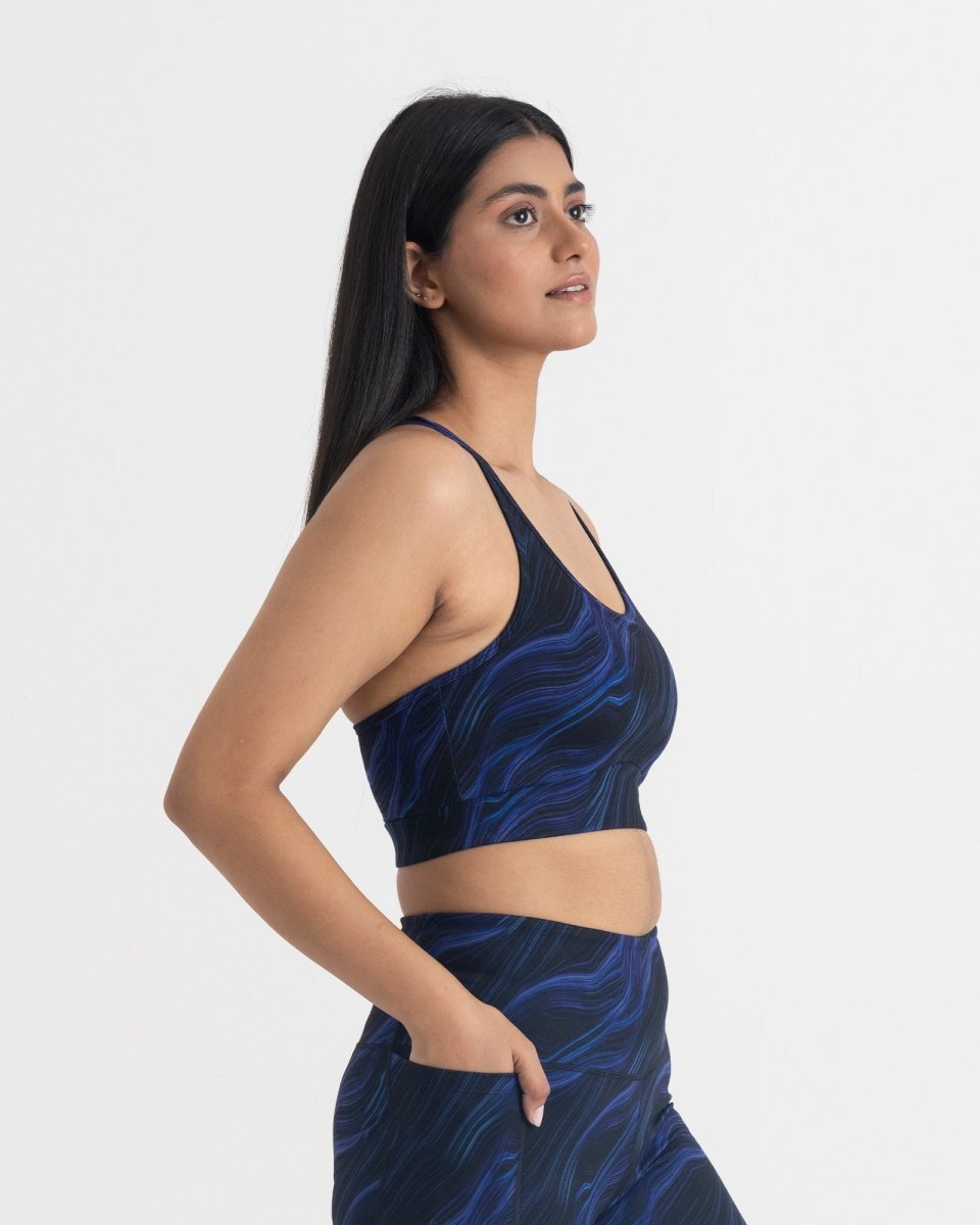 Cosmic Waves Sports Bra