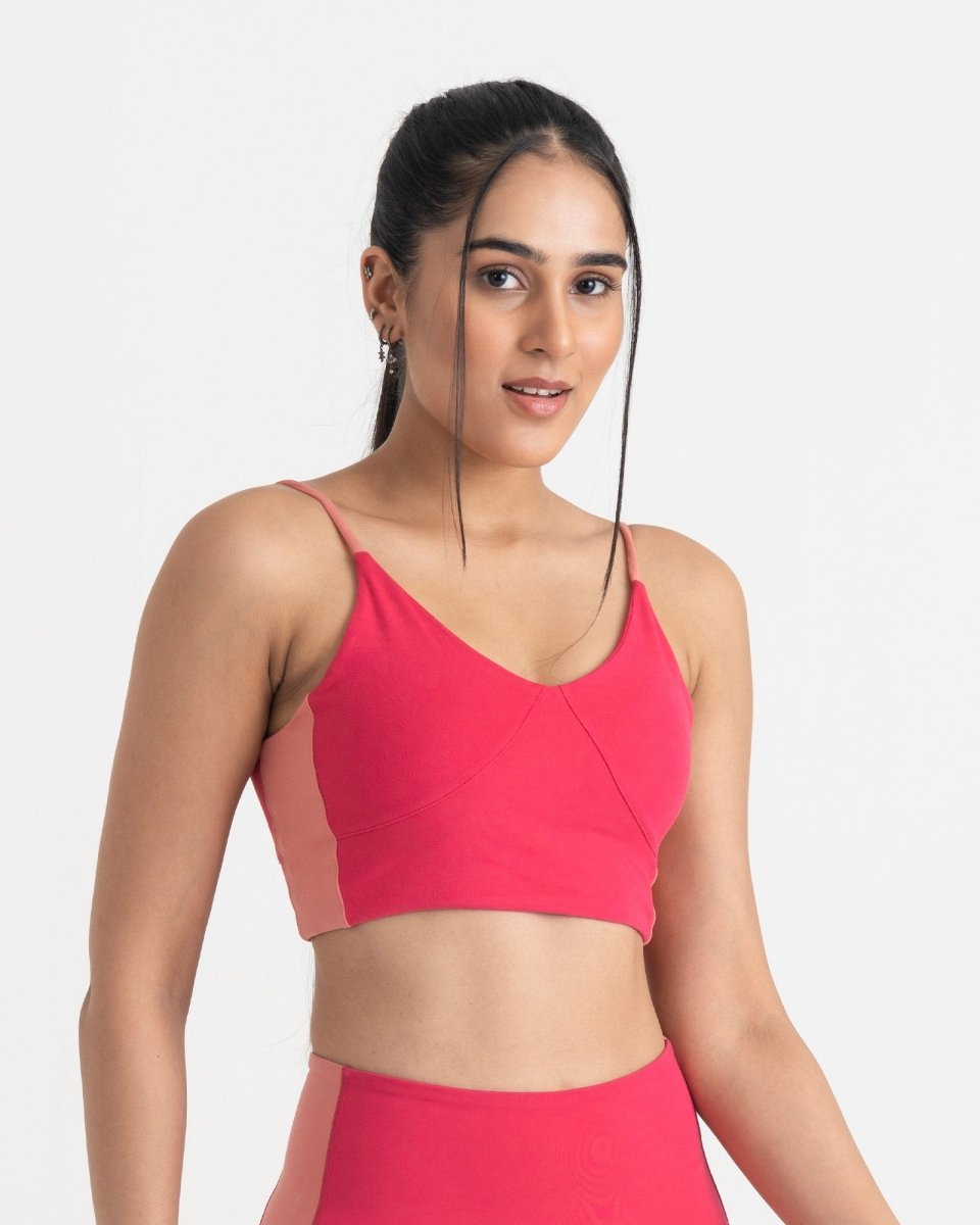 Epic Pop V-Neck Sports Bra