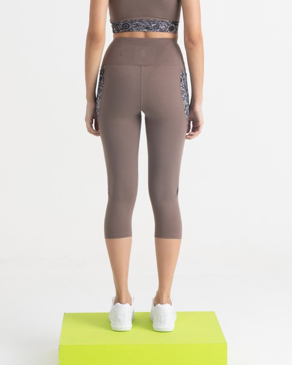Majestic Flora Capris and 2-in-1 Crop Top Co-ord Set