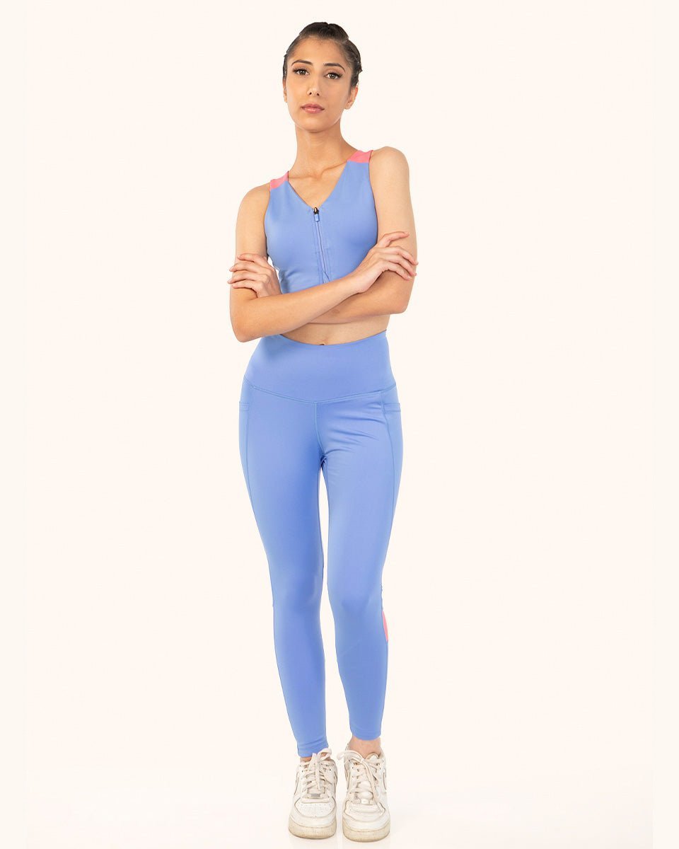 OG Front Zipper Sports Bra and Og Legging Co-ord Set
