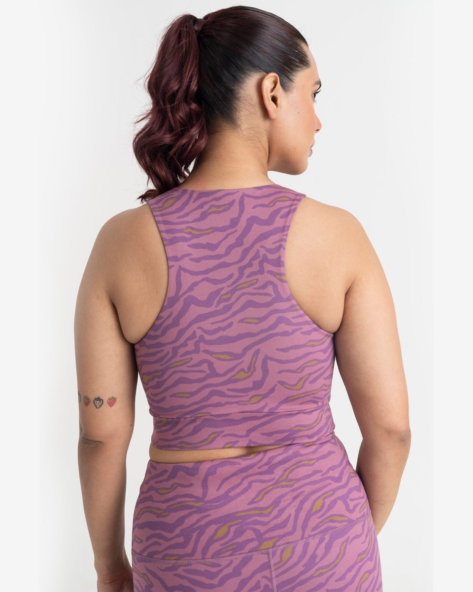 Safari Chic 7/8 Leggings and 2-in-1 Crop Top Co-ord Set