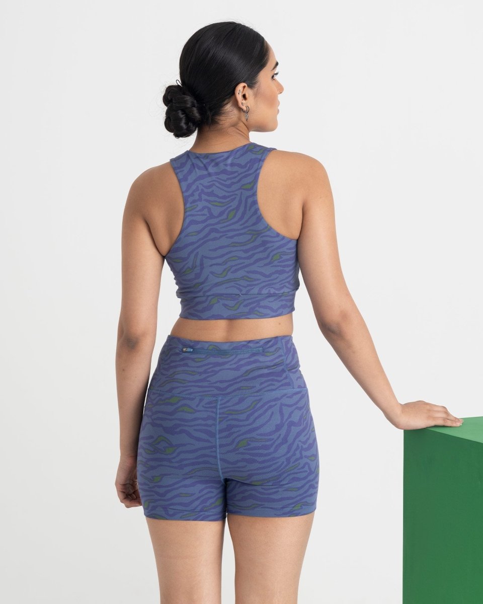 Safari Chic Shorts and 2-in-1 Crop Top Co-ord Set