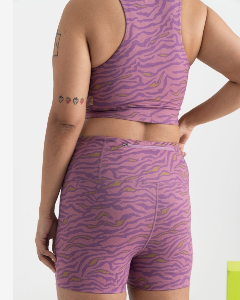 Safari Chic Shorts and 2-in-1 Crop Top Co-ord Set