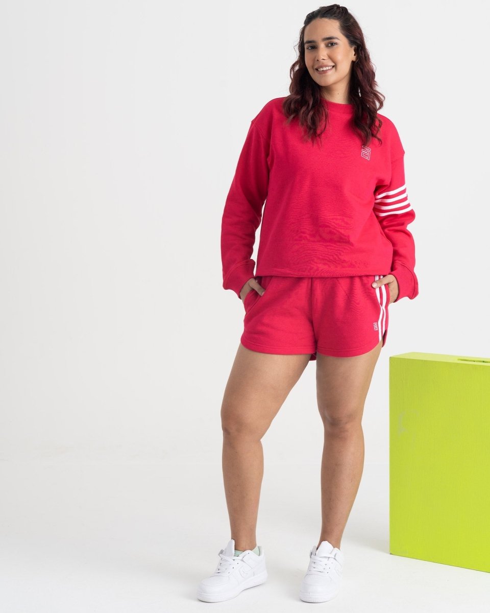 Supreme Chill Sweatshirt and Shorts Co-ord Set