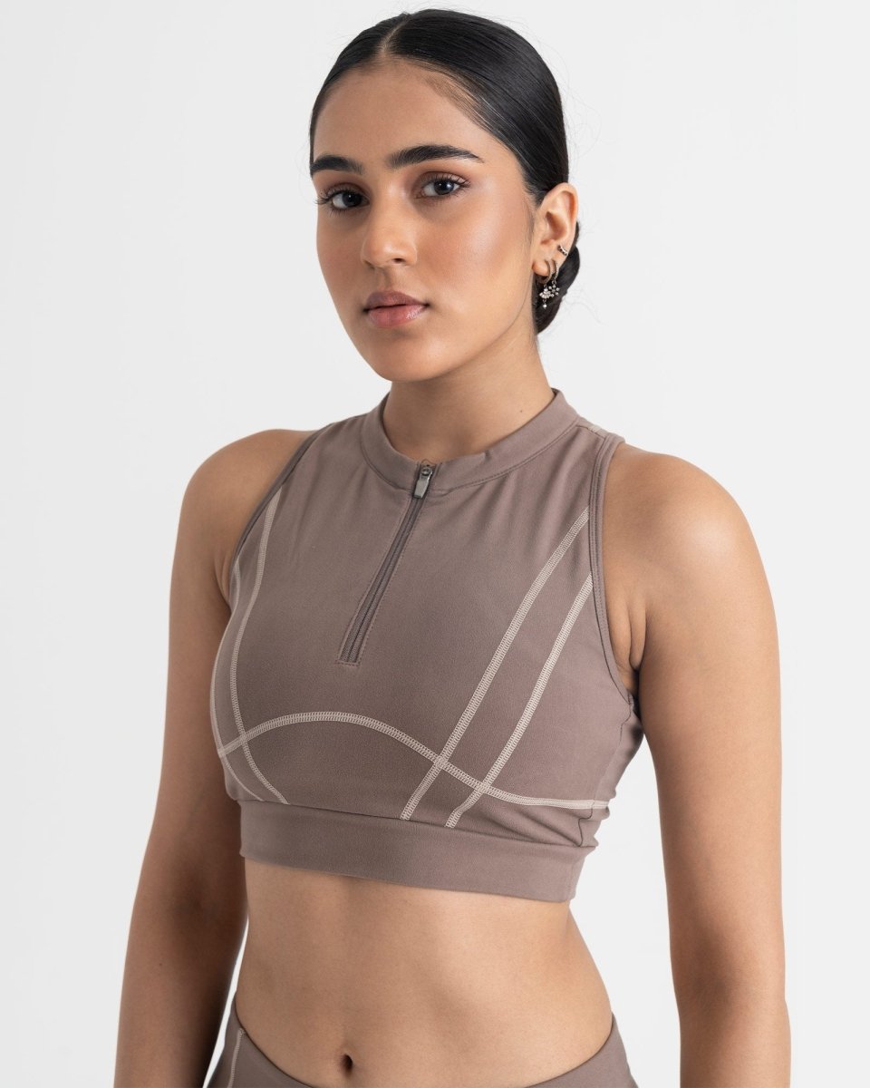 Yin Yang 3/4 Leggings and 2-in-1 Crop Top Co-ord Set
