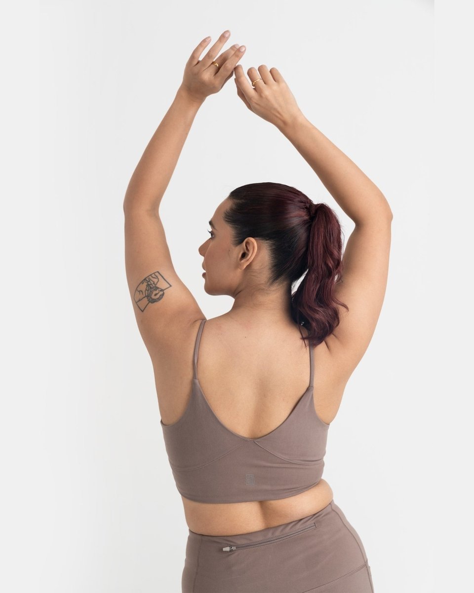 Zen Ankle Length Leggings and Padded V Neck Sports Bra Co-ord Set