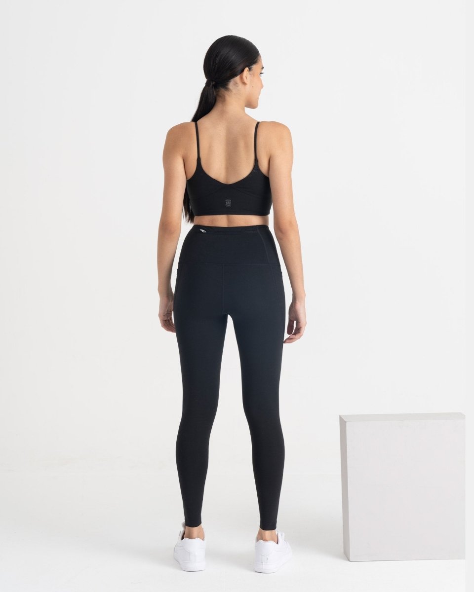 Zen Ankle Length Leggings and Padded V Neck Sports Bra Co-ord Set