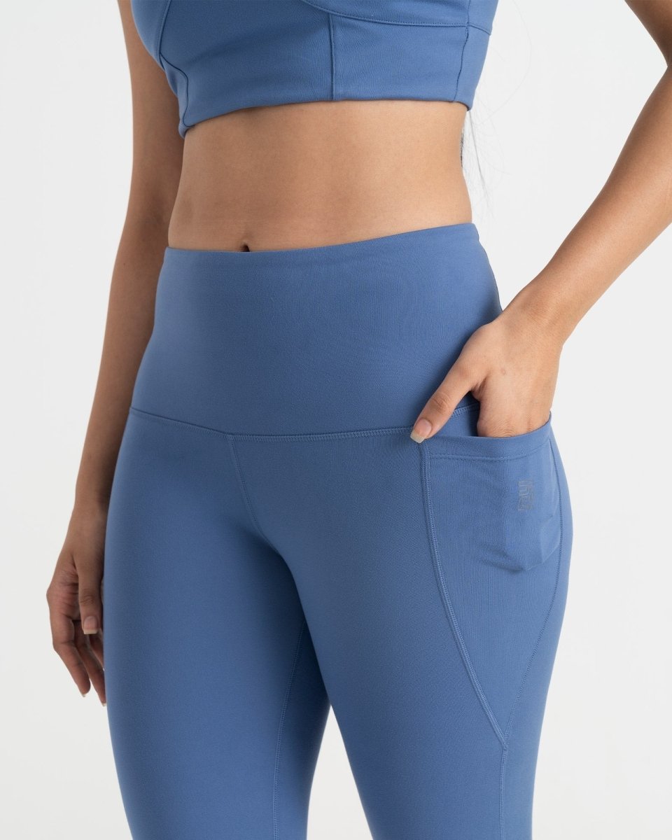 Zen Ankle Length Leggings and Padded V Neck Sports Bra Co-ord Set