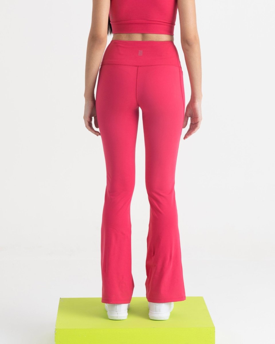 Zen Flare Pants and Polo-Neck 2-in-1 Crop Top Co-ord Set