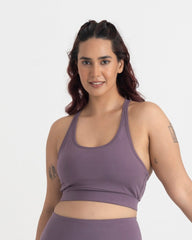Zen Padded Sports Bra - Round Neck