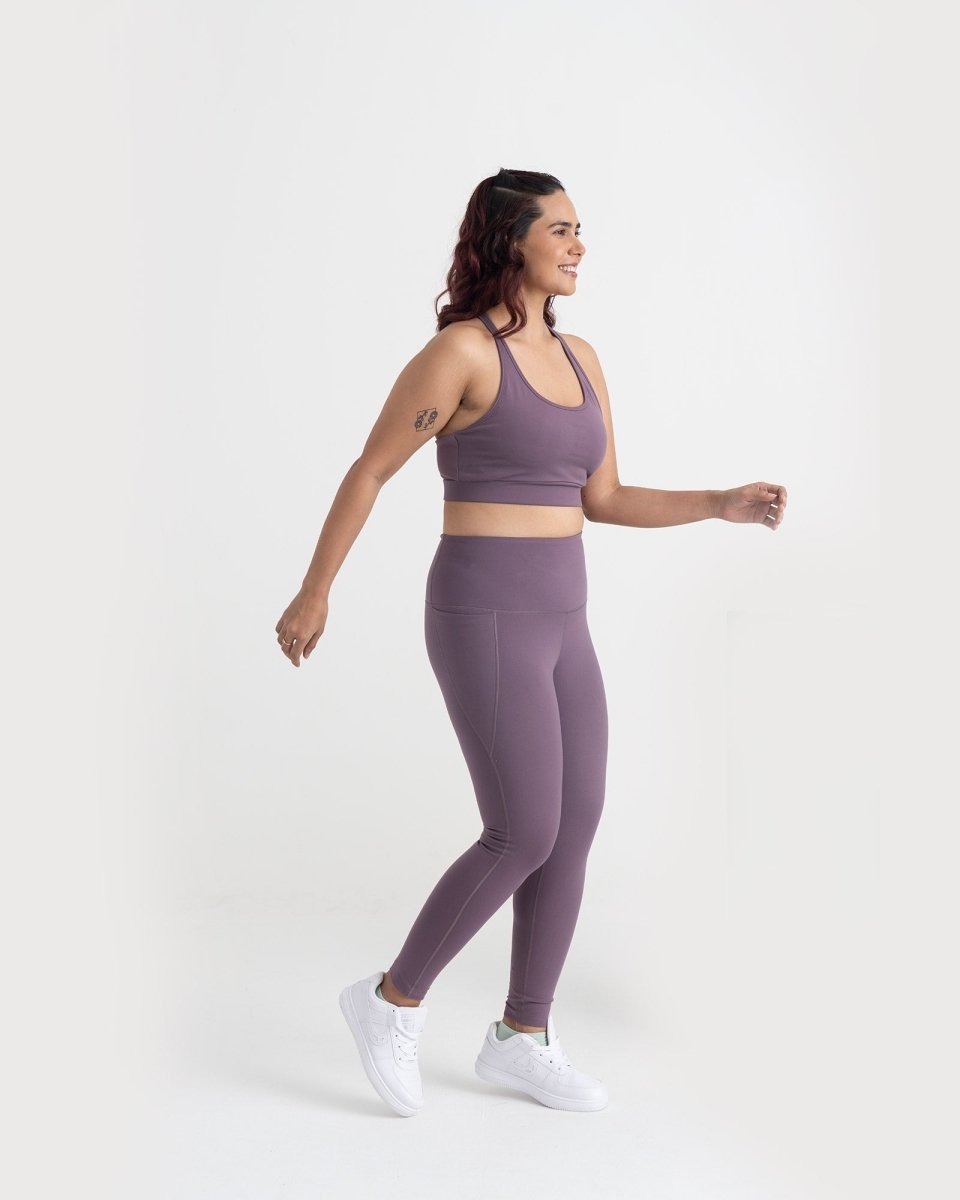 Zen Padded Sports Bra - Round Neck