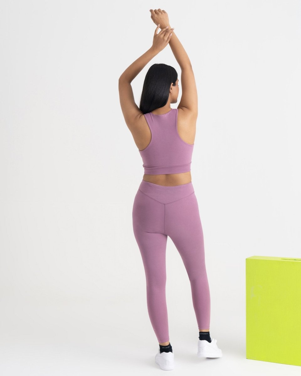 Zen Seamless Leggings and 2-in-1 Crop Top Co-ord Set