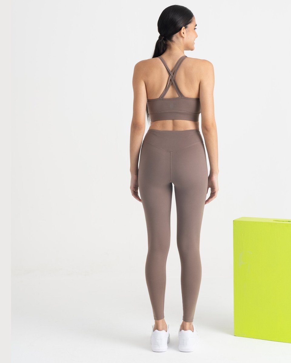 Zen Seamless Leggings and Round neck sports Bra Co-ord Set