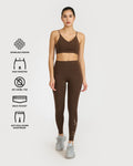 Zen Seamless Leggings and Padded V Neck Sports Bra Co-ord Set
