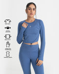 Zen Full-Sleeve Crop Top