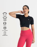 Zen Front-Wrap Crop Top