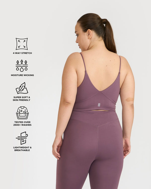 Zen Padded Sports Bra - V Neck