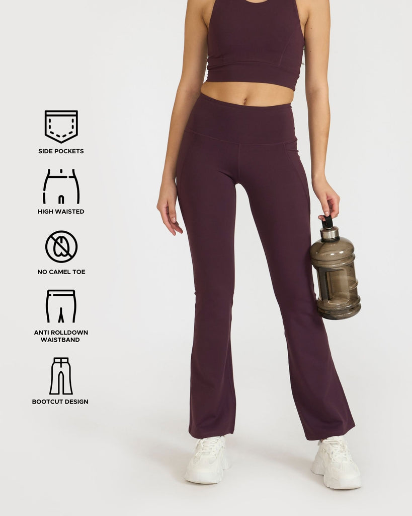 Hunnit Zen 2 in 1 & Flare pants co-ord set Zen 2 in 1 & Flare pants co-ord set