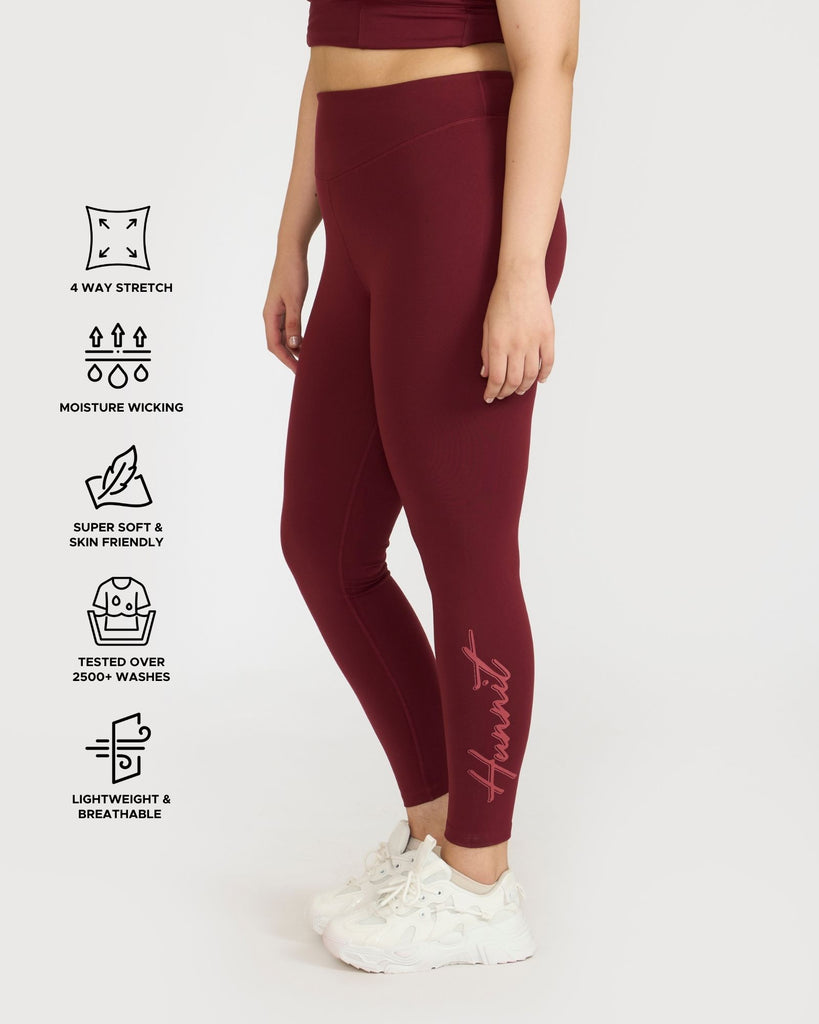 Hunnit Zen Seamless Leggings and V Neck Sports Bra Co-ord Set 