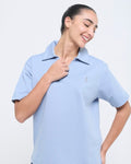 Essential Polo Neck Half Sleeve & Straight pants co-ord set