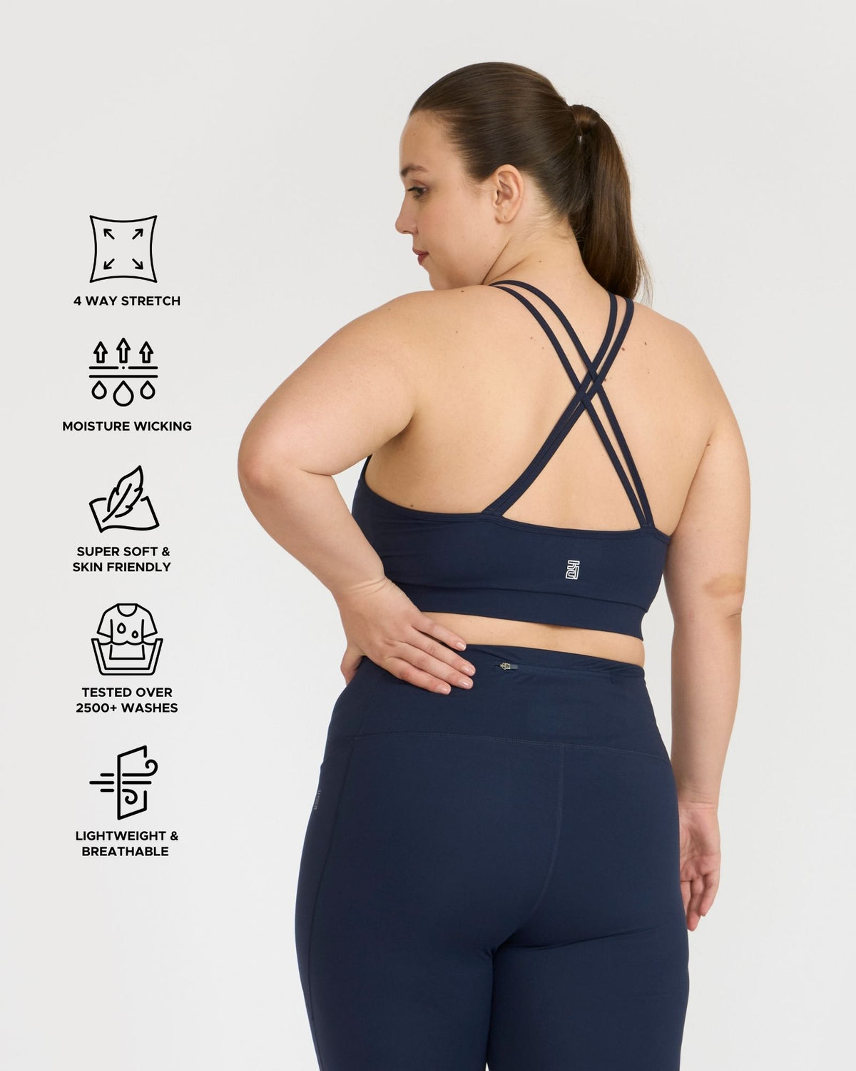 Zen Padded Sports Bra - Round Neck