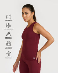 Zen tank top with in-built sports bra