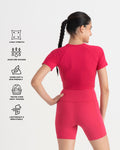 Zen Front-Wrap Crop Top