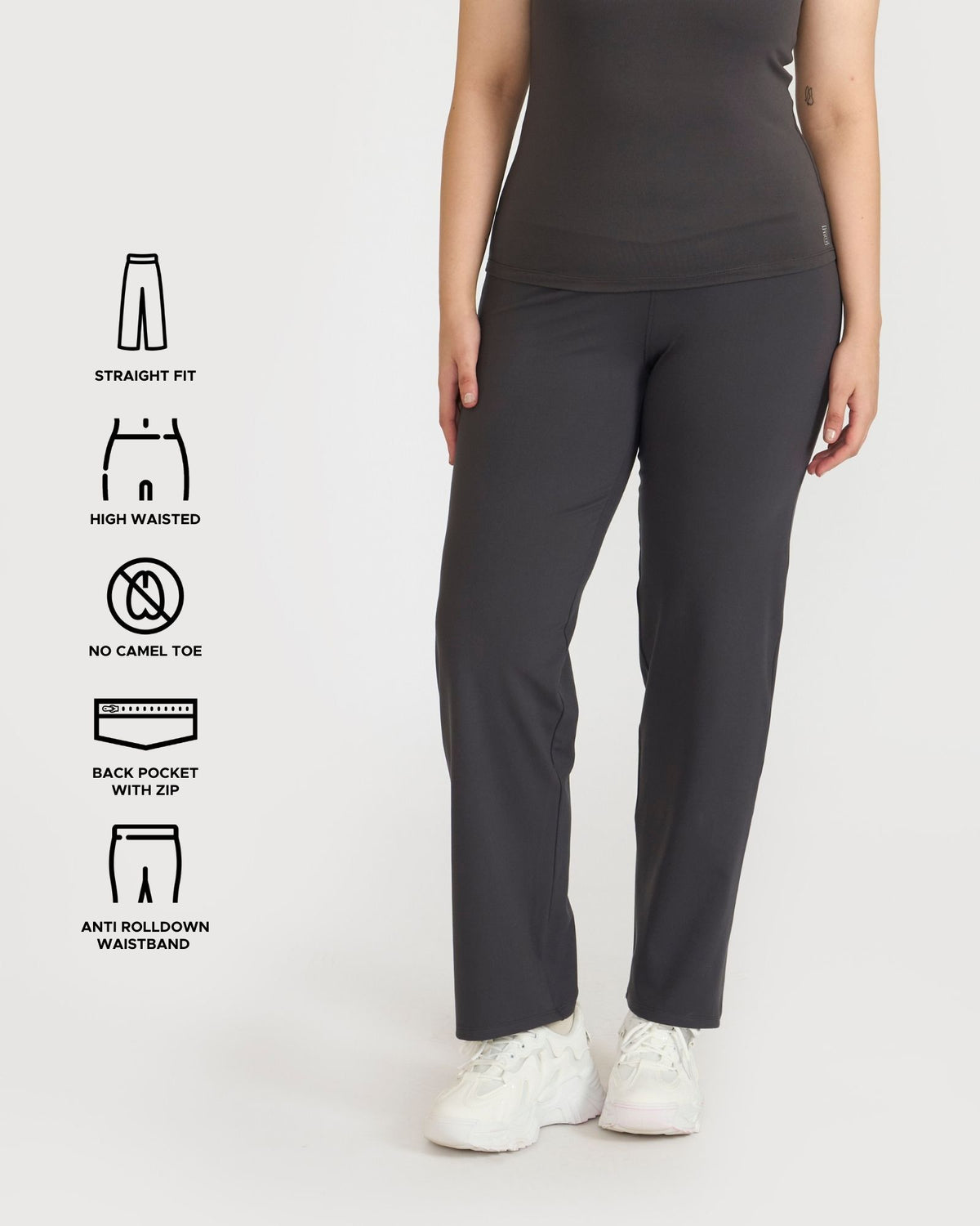 Zen Straight Fit Pants & Tank Top In-Built Sports Bra Co-ord Set