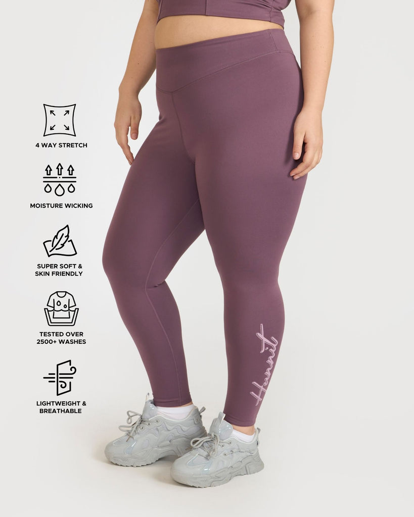 Hunnit Zen Seamless Leggings and V Neck Sports Bra Co-ord Set 