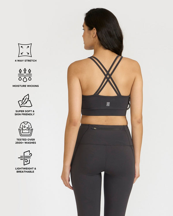 Zen Padded Sports Bra - Round Neck