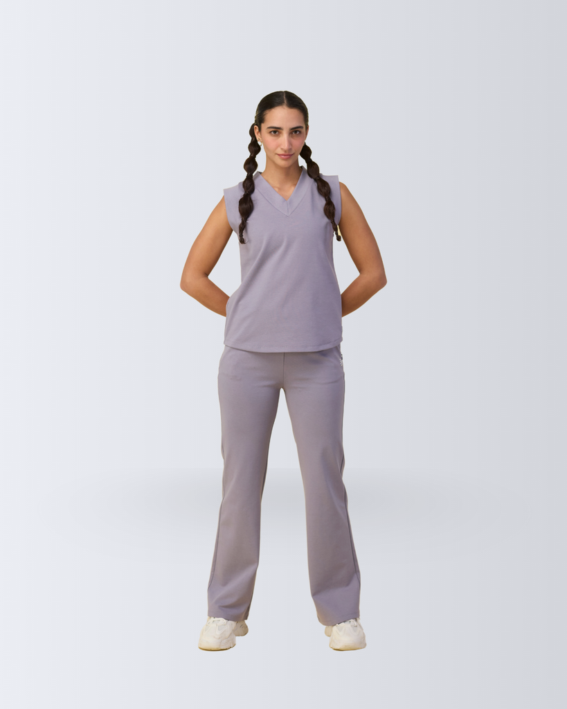 Hunnit Essential Tank Top & Flare Pants Co-ord Set Essential Tank Top & Flare Pants Co-ord Set