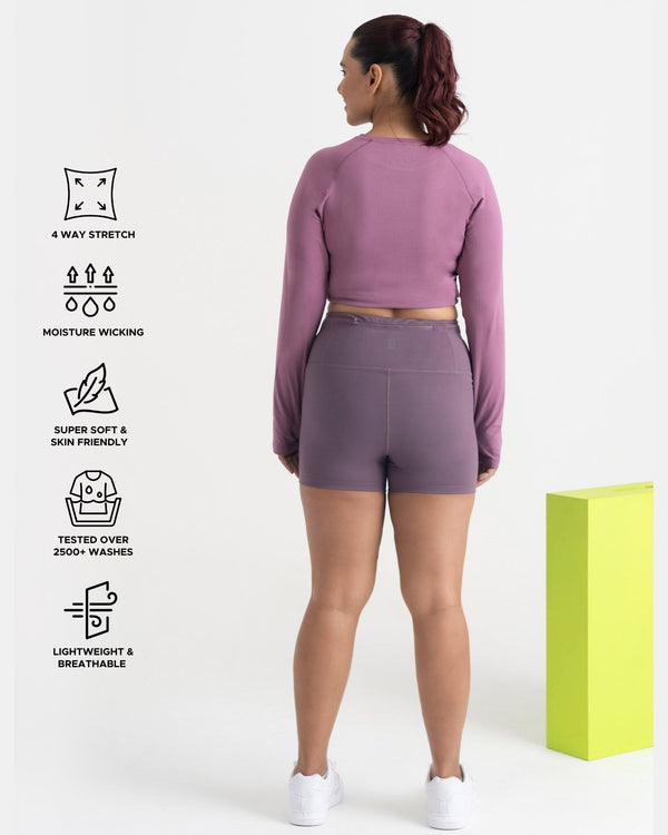 Zen Full-Sleeve Crop Top